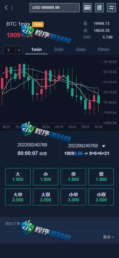 交易所加密货币伪彩票时间盘源码/17种语言/挖矿投资/四级代理/原生APP