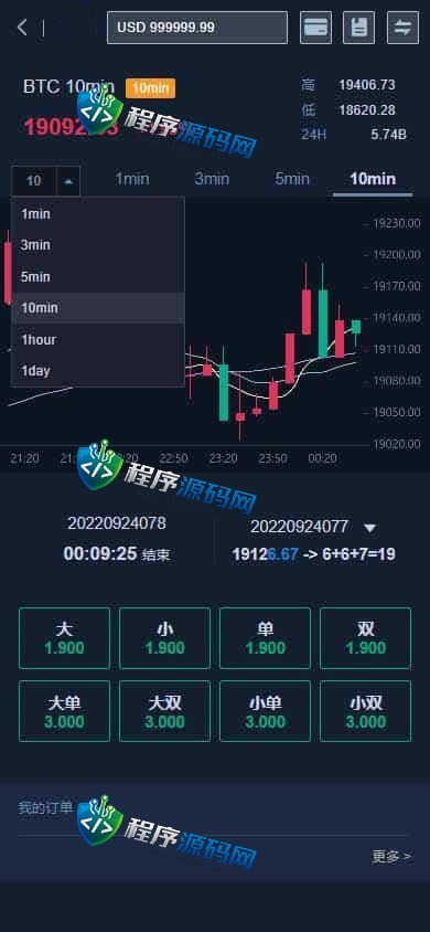 交易所加密货币伪彩票时间盘源码/17种语言/挖矿投资/四级代理/原生APP
