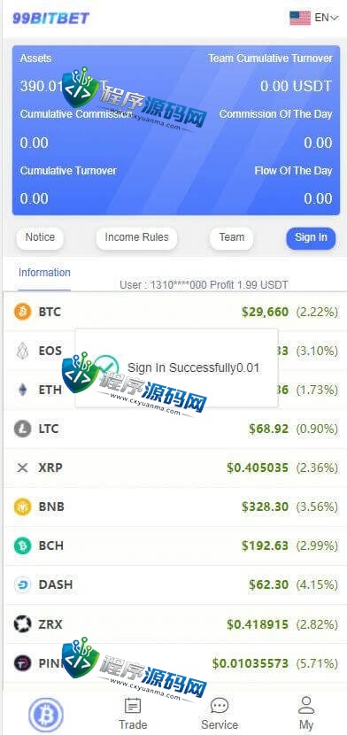 99Bitbet海外双语言竞猜源码/虚拟币大小单双竞猜下注系统/USDT充值