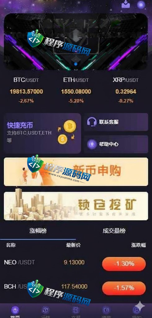 Bitget交易所源码/八国语言/新币IEO认购/锁仓质押挖矿/二元期权/币币交易