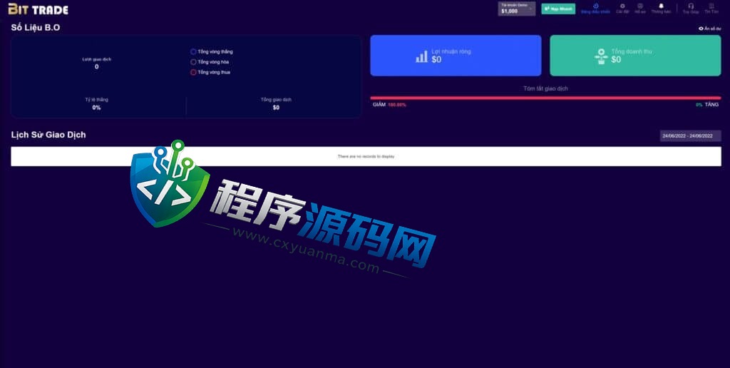 BitTrade越南语交易所源码/区块链交易所/越南交易所
