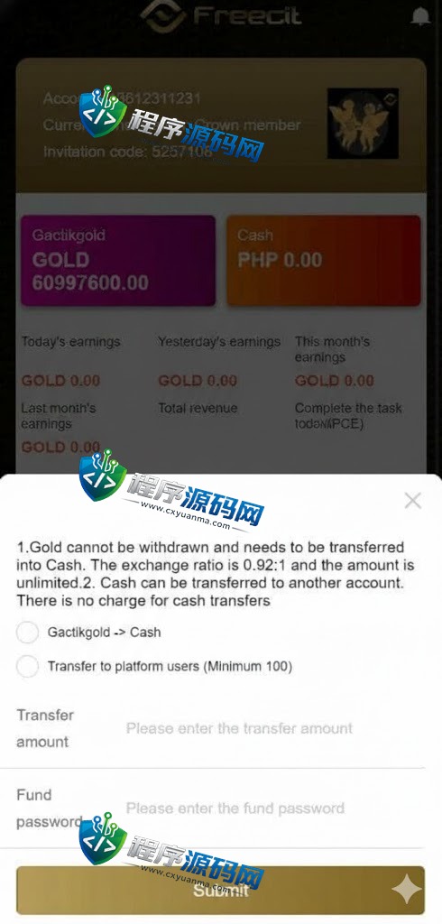 Freecit海外版任务点赞源码/TIKTOK脸书任务平台/金币兑换系统/前端VUE源码