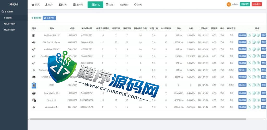 ICTF算力模式区块链云GECAPP源码/矿场/CBT矿池源码/usdt系统交易大厅