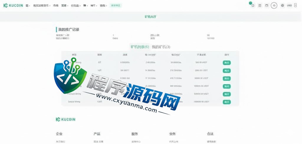 精仿kucoin交易所源码/矿机质押/币币秒合约/多语言交易所系统