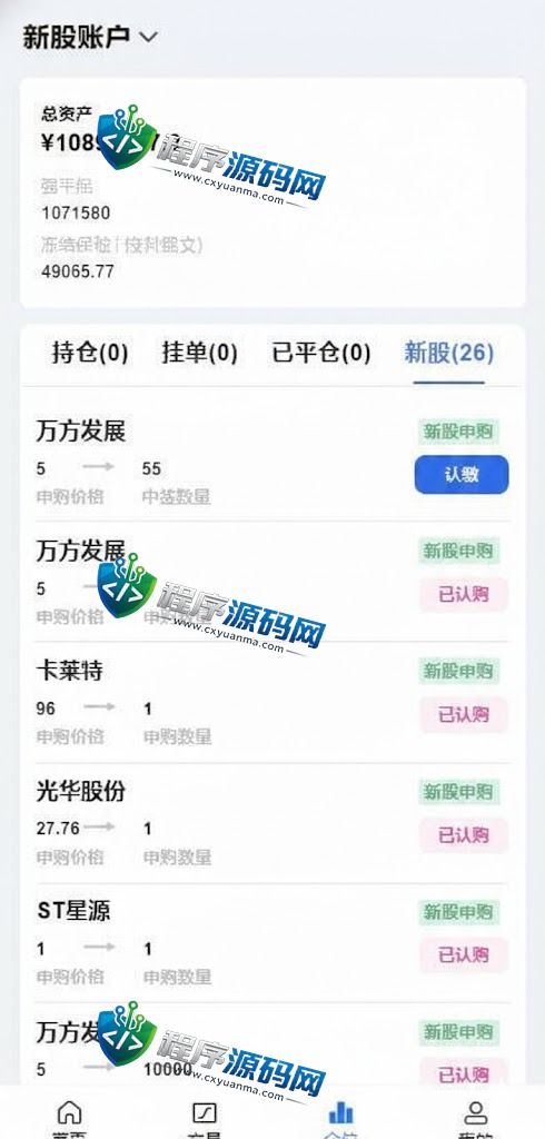 MiTRADE双融源码/沪深京港美股票系统/新股申购/股票源码/股票配资/融资融券/策略股票