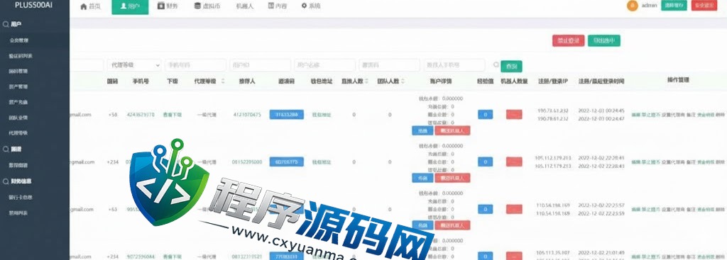 Plus500AI量化机器人源码/虚拟币投资理财系统/PC落地页/前端vue