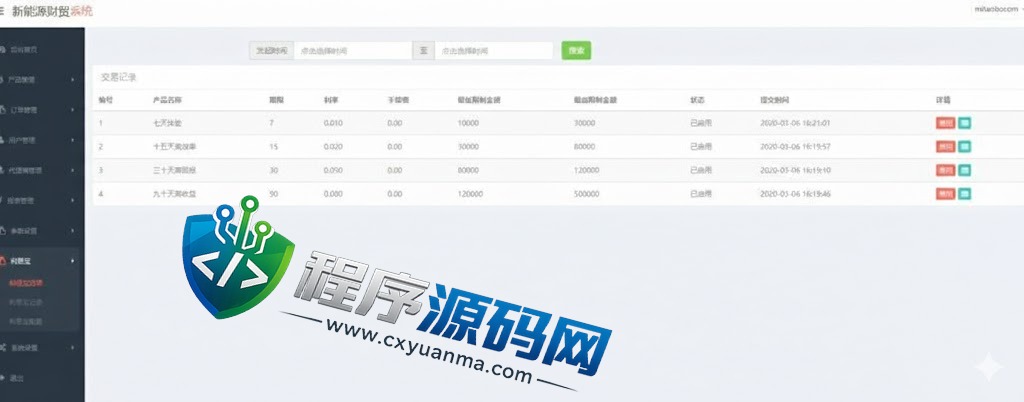 二开新能源微交易源码/股票配资理财系统/微盘平台/资金盘源码