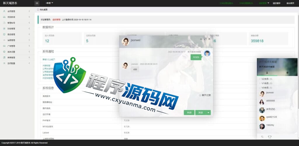 新天域资本影视投资源码/投资理财/分红返利/自带客服系统