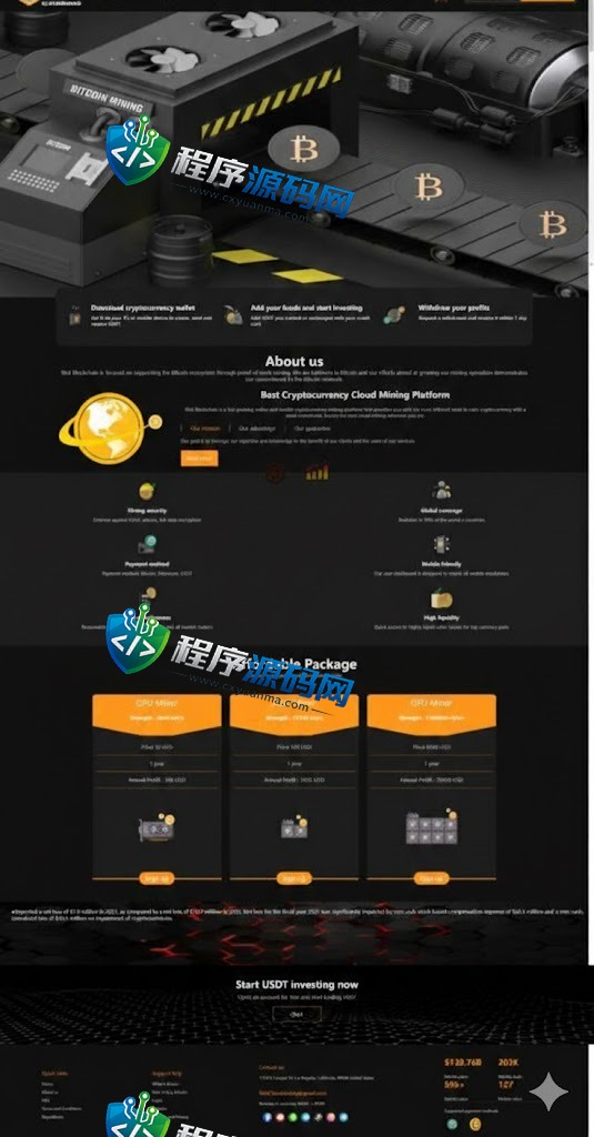 海外Riot Platforms矿机投资系统/算力矿机质押投资源码/前端uinapp