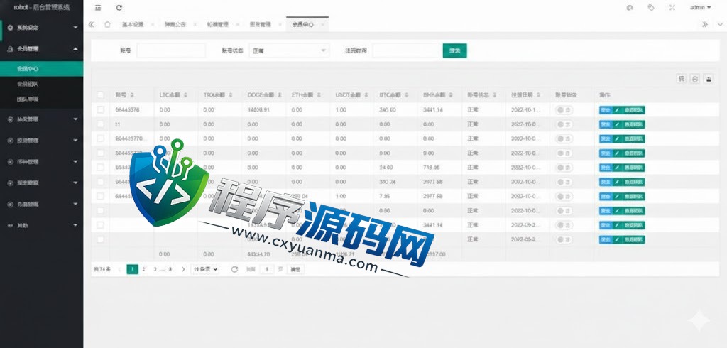 Robot多语言虚拟币投资理财源码/区块链质押系统/区块链机器人投资
