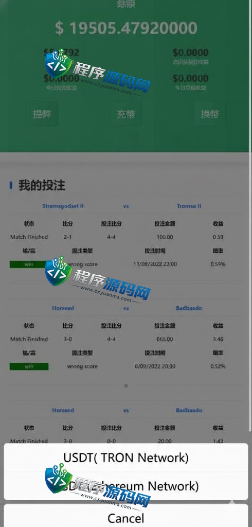 SOCCER海外足球反波胆源码/18国语言/在线银行USDT充值系统/内置聊天/原生APP/多国赛事