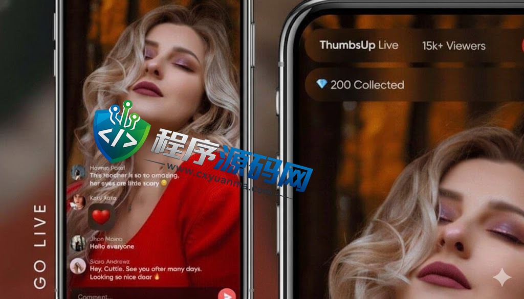 仿海外TikTok抖音APP源码/ThumbsUp短视频直播APP源码/抖音短视频源码