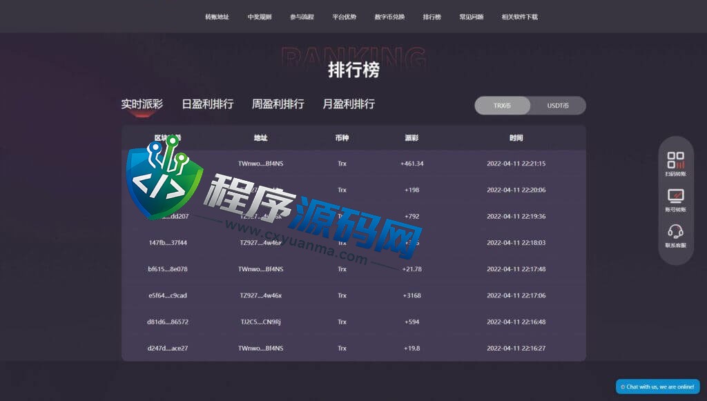 TRX优贝数字货币抽奖源码/单双玩法/带视频搭建教程