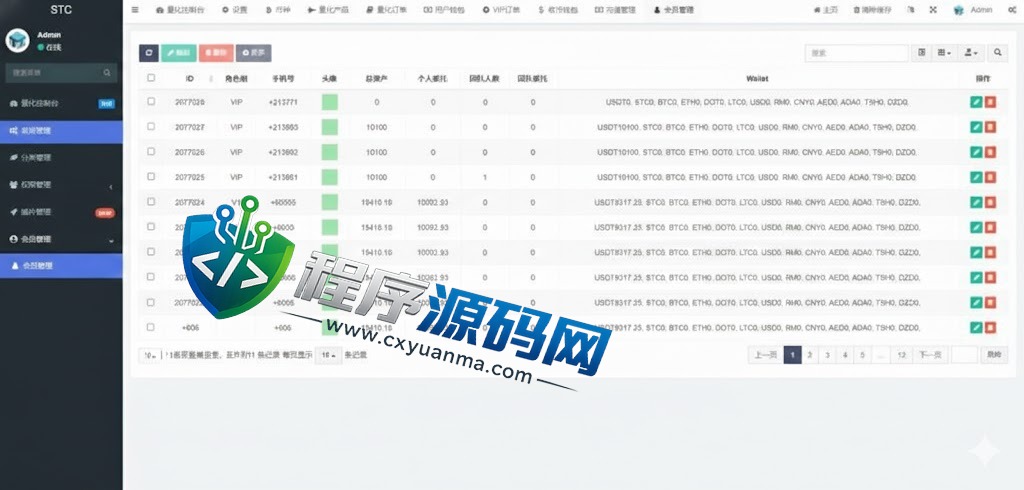 TVCBOT量化机器人源码/区块链投资系统/量化交易源码/前端uinapp