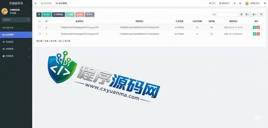 新版授权秒U源码/TRC/ERC/OKC/BSC多链多模板/多接口盗U系统