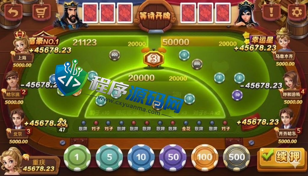 西部淘金城U3D棋牌源码/印度金币棋牌源码/中印双语/原生APP/强大后台系统